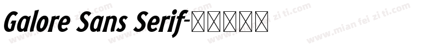 Galore Sans Serif字体转换